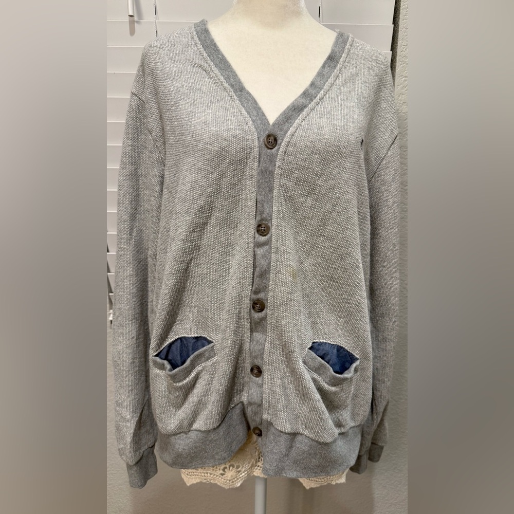 Original Penguin Gray Sweater with Blue Accents